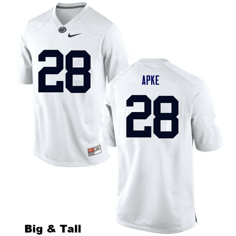 NCAA Nike Men's Penn State Nittany Lions Troy Apke #28 College Football Authentic Big & Tall White Stitched Jersey WKZ4898HH